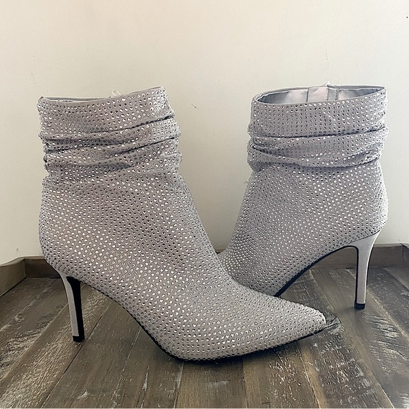 NWOT Nine West rhinestone dazzle booties - Picture 3 of 8